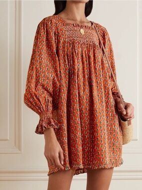 Doen Estee Mini Dress in Calico Blooms